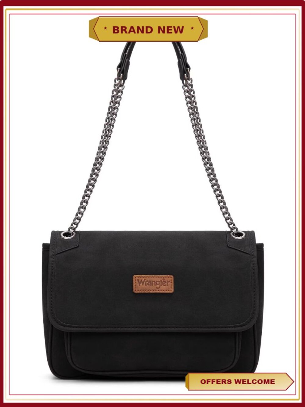 Vintage Retro Shoulder Bag Crossbody Purse with Chain Strap
